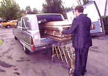 For those who prefer burial, a funeral home is usually involved, though a backyard burial may be an option, rather than one in a cemetery.